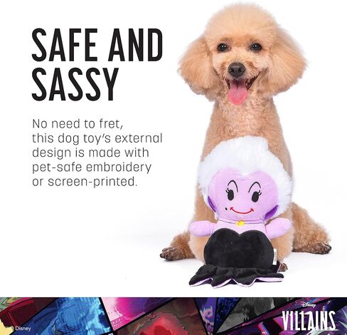 Disney for Pets Villains Maleficent 6" Plush Toy for Dogs | Maleficent Plush Dog Toy | Disney Movie Toys for All Dogs, Official Dog Toy Product of Disney for Pets in Saudi Arabia