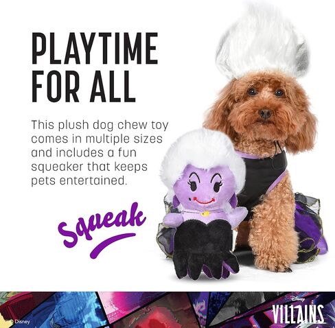 Disney for Pets Villains Maleficent 6" Plush Toy for Dogs | Maleficent Plush Dog Toy | Disney Movie Toys for All Dogs, Official Dog Toy Product of Disney for Pets in Saudi Arabia