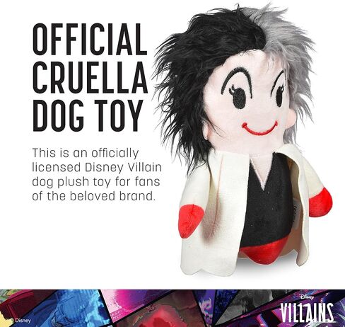 Disney for Pets Villains Maleficent 6" Plush Toy for Dogs | Maleficent Plush Dog Toy | Disney Movie Toys for All Dogs, Official Dog Toy Product of Disney for Pets in Saudi Arabia