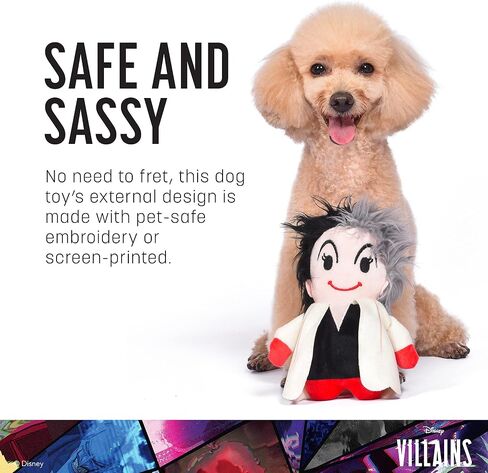 Disney for Pets Villains Maleficent 6" Plush Toy for Dogs | Maleficent Plush Dog Toy | Disney Movie Toys for All Dogs, Official Dog Toy Product of Disney for Pets in Saudi Arabia