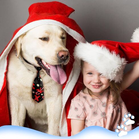 Frienda 6 Pieces Christmas Dog Ties Adjustable Small Pet Bow Tie Xmas Puppy Neckties for Christmas Festival Dog Grooming Accessories in Saudi Arabia