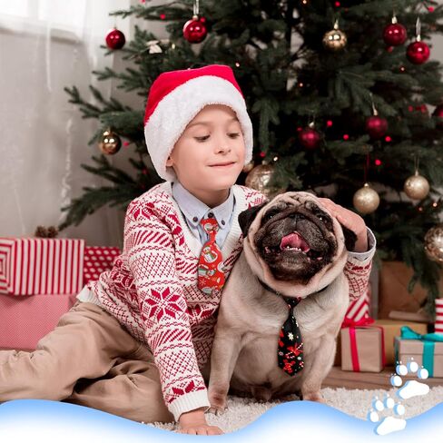 Frienda 6 Pieces Christmas Dog Ties Adjustable Small Pet Bow Tie Xmas Puppy Neckties for Christmas Festival Dog Grooming Accessories in Saudi Arabia
