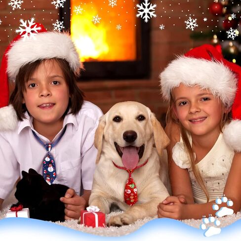 Frienda 6 Pieces Christmas Dog Ties Adjustable Small Pet Bow Tie Xmas Puppy Neckties for Christmas Festival Dog Grooming Accessories in Saudi Arabia