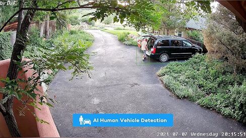 قبة كاميرا أمان ONWOTE UltraHD 4K 8MP PoE، كشف المركبات البشرية AI، 3840x2160 8 ميجابكسل، مجال رؤية 128 درجة، داخلي خارجي، صوت فيديو، 100 قدم IR، إضافة على الكاميرا إلى نظام PoE NVR in Kuwait