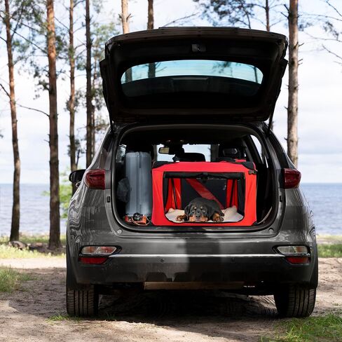 3-Door Collapsible Travel Soft Crate, Dogs & Cats Soft-Sided Kennel, in Saudi Arabia