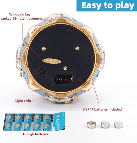 Merry-Go-Round Carousel Music Box with LED Lights Horse Musical Box Festival & Happy Birthday Gift Valentine's Gift for Girls Women (Sprited Away) in Saudi Arabia