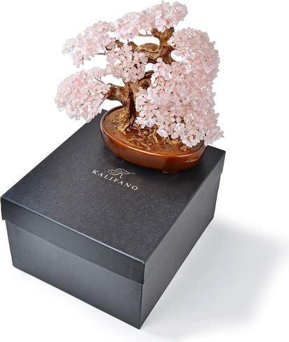 KALIFANO Natural Amethyst (1,251 Gemstone Count) Chakra Crystal Tree with Healing Properties - Bonsai Feng Shui Money Tree for Positive Energy, Luck and Wealth - 14" in Saudi Arabia