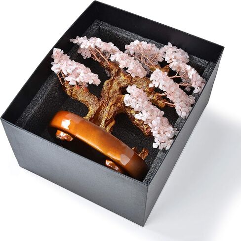 KALIFANO Natural Amethyst (1,251 Gemstone Count) Chakra Crystal Tree with Healing Properties - Bonsai Feng Shui Money Tree for Positive Energy, Luck and Wealth - 14" in Saudi Arabia