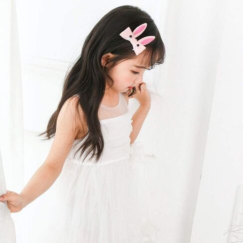 زوكون مشابك شعر وربطات شعر للاطفال، 54 قطعة من مشابك الشعر اللطيفة على شكل فيونكة، لون بينك فاتح + برتقالي + رمادي، مجانية in Kuwait