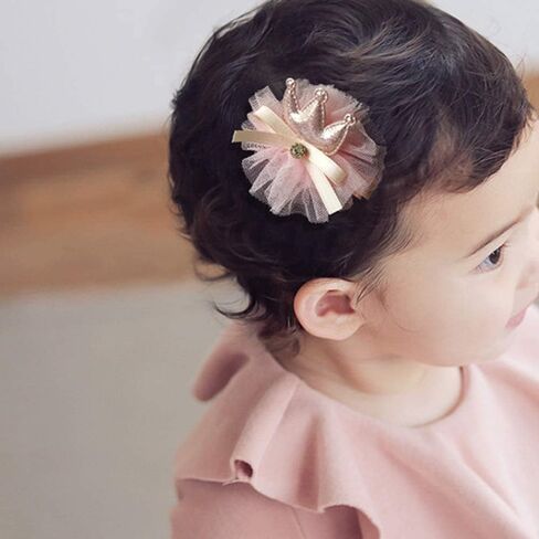 زوكون مشابك شعر وربطات شعر للاطفال، 54 قطعة من مشابك الشعر اللطيفة على شكل فيونكة، لون بينك فاتح + برتقالي + رمادي، مجانية in Kuwait