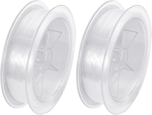 2 لفات 200 متر خط صيد السمك، سلك صيد من النايلون الشفاف 0.25 مم، خيط شفاف قوي، سلك صيد أحادي الخيط، خيط صيد من النايلون القوي لصيد الأسماك، صناعة المجوهرات المعلقة in Kuwait