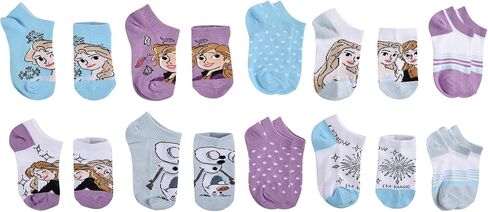 جوارب ديزني فروزن للفتيات الصغيرات مكونة من 10 جوارب بدون عرض in Kuwait