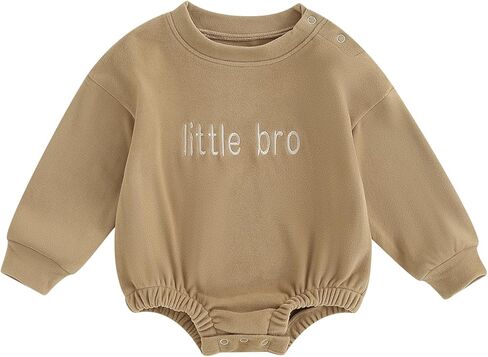 Ursobutegl Baby Boy Girl Sweatshirt Bubble Romper Long Sleeve Oversized Sweater Onesie Newborn Warm Winter Outfit Clothes in Saudi Arabia