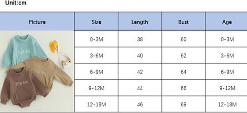 Ursobutegl Baby Boy Girl Sweatshirt Bubble Romper Long Sleeve Oversized Sweater Onesie Newborn Warm Winter Outfit Clothes in Saudi Arabia