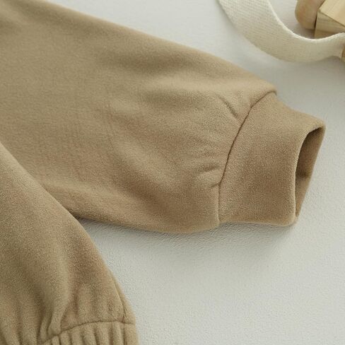 Ursobutegl Baby Boy Girl Sweatshirt Bubble Romper Long Sleeve Oversized Sweater Onesie Newborn Warm Winter Outfit Clothes in Saudi Arabia