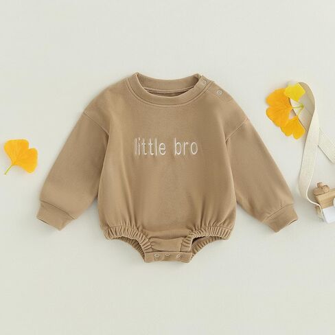 Ursobutegl Baby Boy Girl Sweatshirt Bubble Romper Long Sleeve Oversized Sweater Onesie Newborn Warm Winter Outfit Clothes in Saudi Arabia