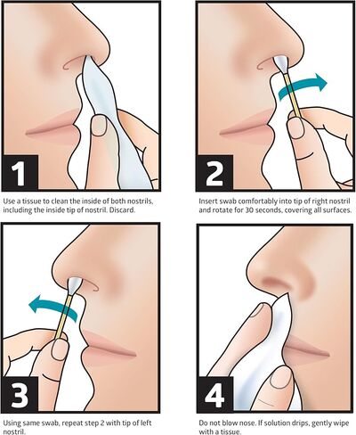 مسحات الأنف المطهرة من ميدلاين، تقلل من البكتيريا، مشبعة مسبقًا، 62% كحول إيثيلي، رائحة الكيوي اللطيفة، مغلفة بشكل فردي، 10 قطع in Kuwait