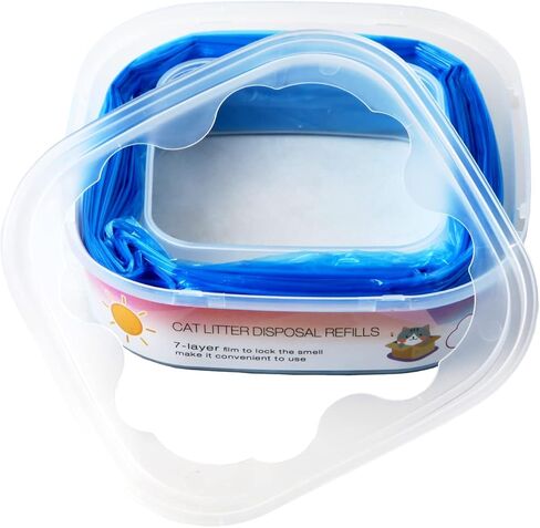 عبوات فضلات القطط المتوافقة مع خرطوشة إعادة تعبئة فضلات الفضلات من ليتر جيني - 8 عبوات in Kuwait