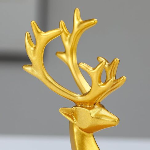 XPXKJ Resin Thinker Statue Set of 2, Deer Sculpture for Your Home Decor Living Room, is Office Desktop Bookshelf Perfect Decoration in Kuwait