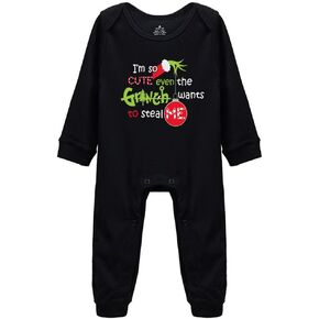 Snagminio I'm So Cute Even Wants To Steal Me Letter Print Onesie Baby Universal Pajamas in Kuwait