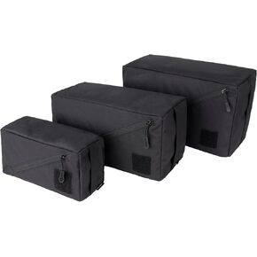 مجموعة مكعبات التعبئة التكتيكية من IDOGEAR مكونة من 3 قطع، منظمات متينة خفيفة الوزن مع سحاب، حقيبة تخزين الأدوات المساعدة للسفر والأنشطة الخارجية in Kuwait