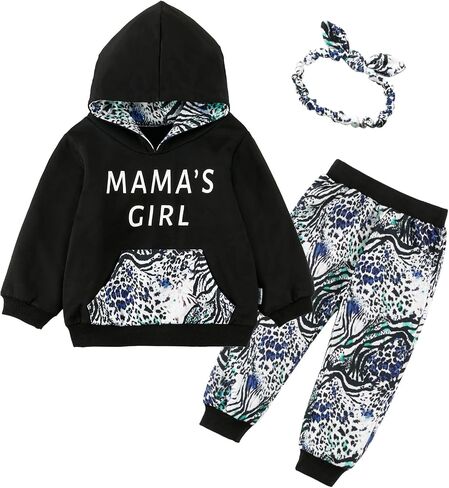 Baby Girl Clothes Toddler Hoodie Outfit Summer Floral Sweatshirt Cute Pant Infant Clothing 6 12 18 Months 2 3 4T in Saudi Arabia