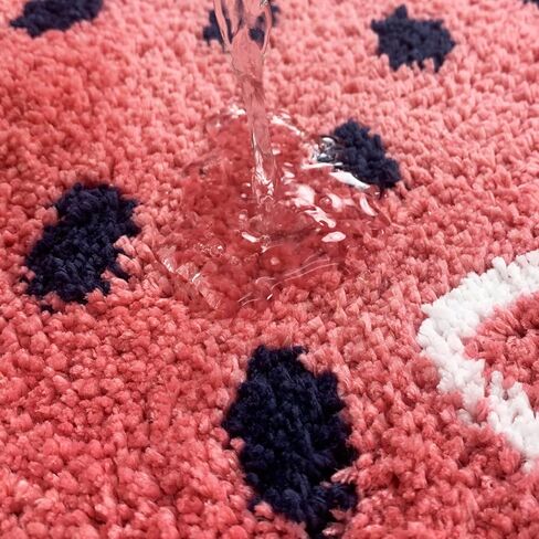 سجادة أطفال لطيفة من ABREEZE، سجادة منطقة الفهد لغرفة الأطفال، سجادة حمام منفوشة من الألياف الدقيقة، سجادة أرضية فائقة الامتصاص لغرفة النوم، الحمام، غرفة اللعب، ديكور المنزل، قابلة للغسل, 2'x4.3' in Kuwait