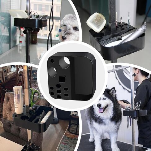 Dog Grooming Arm with Clamp and Grooming Tool Tray-35 inch Height Adjustable Pet Grooming Stand for Medium and Small Dogs for Home in Kuwait