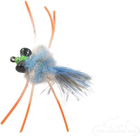 ريفربوم مجموعة متنوعة من ذباب ريد فيش مع صندوق ذباب، كريزي تشارلي، جمبري، سرطان البحر، الذباب المخادع لصيد الذباب - 15 قطعة in Kuwait