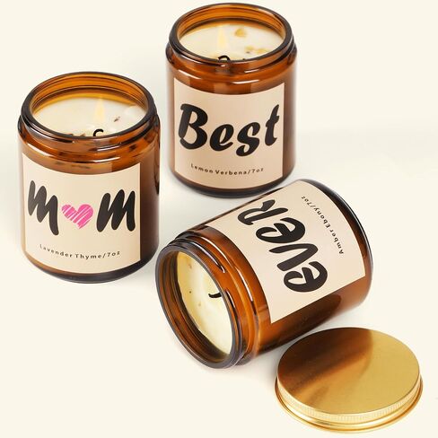 Luspan Gifts for Mom from Daughter, Son - Birthday Gifts for Mom, Mom Gifts, Mom Birthday Gifts from Daughter, Mothers Day Gifts, Christmas Gifts for Mom,Best Mom Ever Candles Gifts in Saudi Arabia