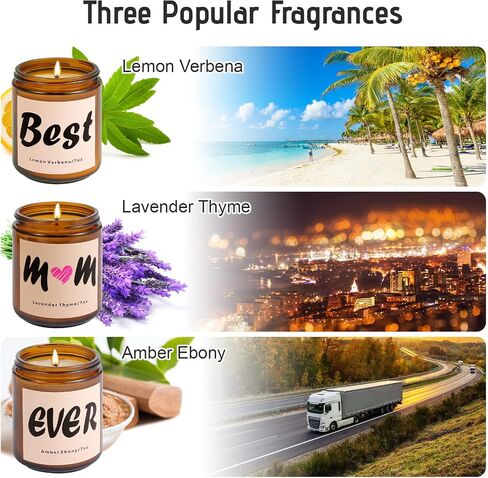Luspan Gifts for Mom from Daughter, Son - Birthday Gifts for Mom, Mom Gifts, Mom Birthday Gifts from Daughter, Mothers Day Gifts, Christmas Gifts for Mom,Best Mom Ever Candles Gifts in Saudi Arabia