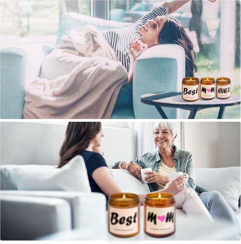 Luspan Gifts for Mom from Daughter, Son - Birthday Gifts for Mom, Mom Gifts, Mom Birthday Gifts from Daughter, Mothers Day Gifts, Christmas Gifts for Mom,Best Mom Ever Candles Gifts in Saudi Arabia
