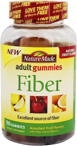 Nature Made Adult Gummies Fiber Assorted Fruit - 90 Gummies in Saudi Arabia