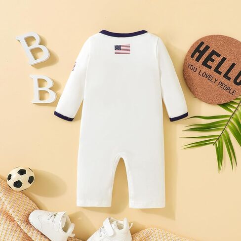 رومبير للأطفال الرضع بأكمام طويلة، ملابس كرة قدم للأطفال من عمر 0 ​​إلى 24 شهرًا in Kuwait
