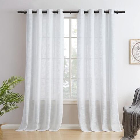 IFELS Heavy Duty Curtain Rods for Windows 48 to 84 Inch,Black Curtain Rods,Indoor/Outdoor Curtain Rods for Patio/Farmhouse,1 Inch Modern Decorative Window Curtain Rod,Easy Install (Black,48-84 In) in Kuwait