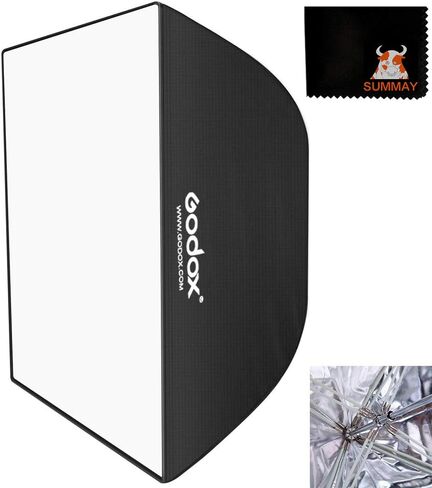 Godox 24" x 35"/ 60cm x 90cm Umbrella Rectangle Portable Softbox Reflector for Studio Photography Speedlite Flash (60X90cm Softbox) in Saudi Arabia