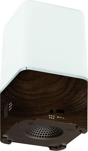 Citizen Clocks Model CC1036 SensoryTime Sensory Time Essential Oil Diffusor Wellness Clock, Alarm, Bluetooth Connection, Room Light, and USB Charging, 7 3/4" H x 4 1/4" W x 4 1/4" D, White in Saudi Arabia