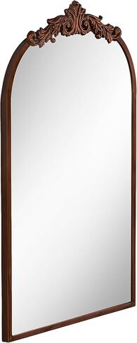 COVLON Vintage Arch Wall Mirror, 19.25" x 30.75" Traditional Vanity Mirror, Baroque Antique Mirror with Metal Frame for Living Room, Hallway, Bedroom, Fireplace, Bathroom or Entryway in Saudi Arabia