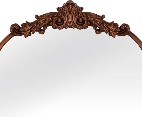 COVLON Vintage Arch Wall Mirror, 19.25" x 30.75" Traditional Vanity Mirror, Baroque Antique Mirror with Metal Frame for Living Room, Hallway, Bedroom, Fireplace, Bathroom or Entryway in Saudi Arabia