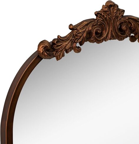 COVLON Vintage Arch Wall Mirror, 19.25" x 30.75" Traditional Vanity Mirror, Baroque Antique Mirror with Metal Frame for Living Room, Hallway, Bedroom, Fireplace, Bathroom or Entryway in Saudi Arabia