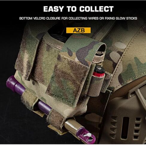 اي زد بي حقيبة بطارية للخوذة التكتيكية حقيبة وزن موازنة حقيبة تخزين ملحقات الخوذة مع خطاف وحلقة in Kuwait