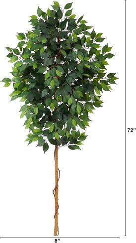 Nearly Natural 6ft. Ficus Artificial Tree (No Pot), Green in Saudi Arabia