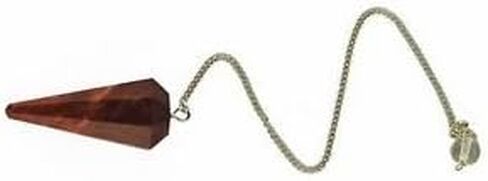 crystalmiracle Red Jasper Dowsing Cone Pendulum Healing Crystals, Metaphysical Divination Gemstone Pendulum Crystal Reiki Feng Shui, Meditation, Gift for Men Women in Saudi Arabia