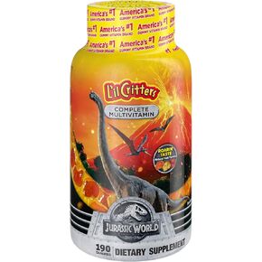 ليل كريترز جوراسيك وورلد، علكة متعددة الفيتامينات للأطفال، 190 قيراط in Kuwait
