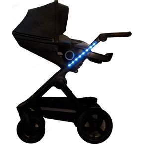 Strollbright LED Lights for Strollers - Walking Light for Strollers - Long Lasting LED Safety Light for Baby Strollers - RED Version in Saudi Arabia