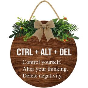 علامة KPSheng ملهمة تحفيزية معلقة على الحائط، لوحة باب مكتب منزلي وظيفية للاستخدام المنزلي التجاري لمعالج المكتب، هدايا تشجيعية للرجال والنساء 12 بوصة in Kuwait