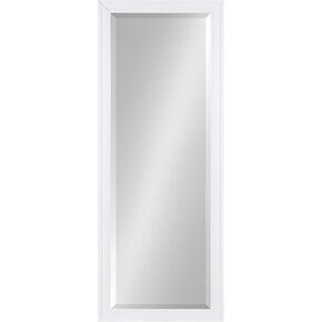 DesignOvation Bosc Framed Decorative Rectangle Wall Mirror, 27.5x39.5 White in Kuwait