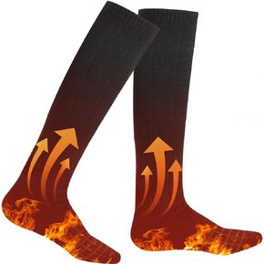 Electric Heated Socks, Battery Heated Socks for Men Women 4000mAh Rechargeable Sports Outdoor Climbing Hiking Hunting Biking Foot Warmer in Kuwait