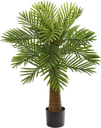 Nearly Natural 3ft. Robellini Palm Artificial Silk Trees, Green in Saudi Arabia