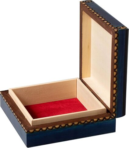 ارتيسان اول صندوق شاكرا لونا خشبي مصقول مصنوع يدويا بالوان زاهية in Kuwait